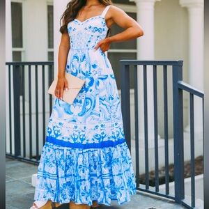 These Three Boutique Merida Italian floral maxi dress